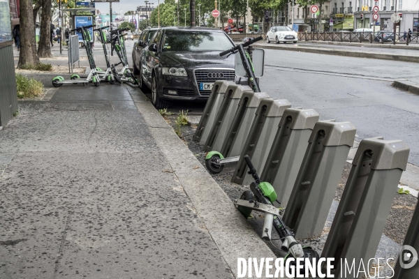 Trottinettes à Paris