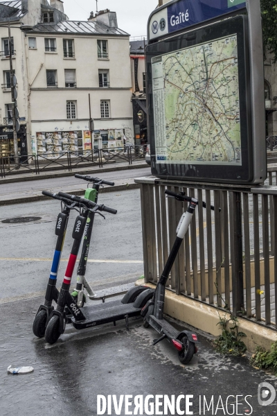 Trottinettes à Paris