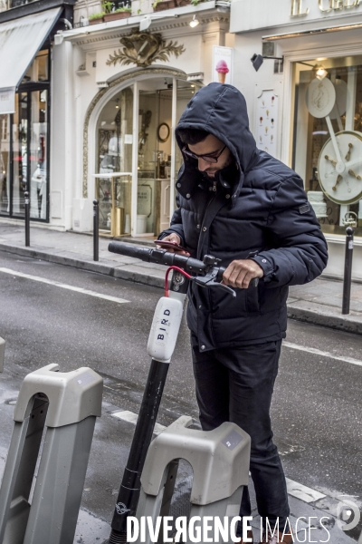 Trottinettes à Paris