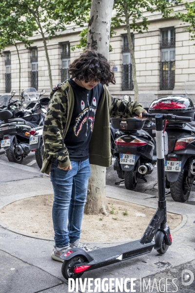 Trottinettes à Paris