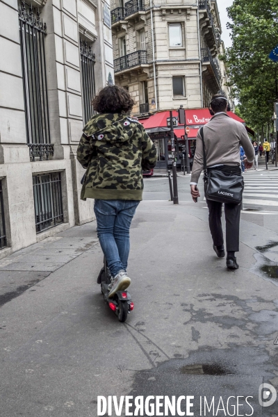 Trottinettes à Paris