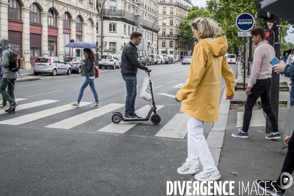 Trottinettes à Paris