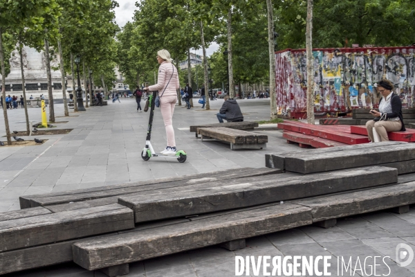 Trottinettes à Paris