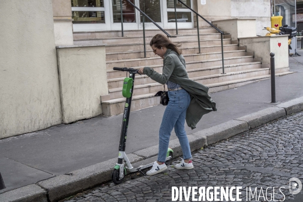 Trottinettes à Paris