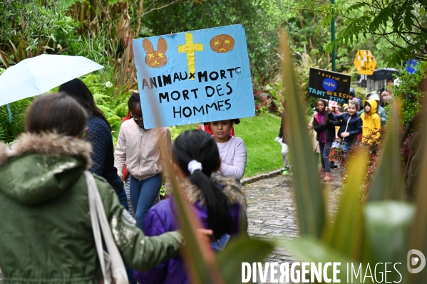 Ecole Julien Lacroix. Manifestation pour sauver la planète.