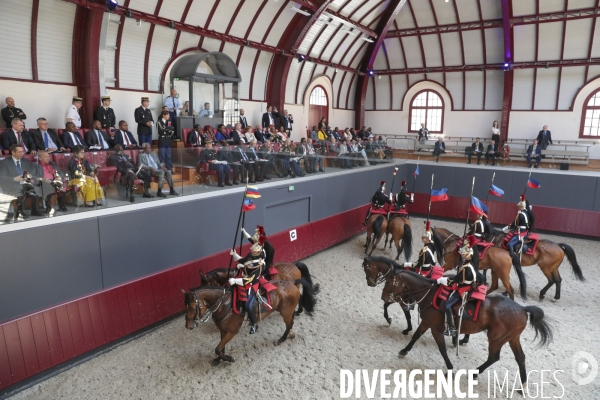 Demonstration de la garde republicaine