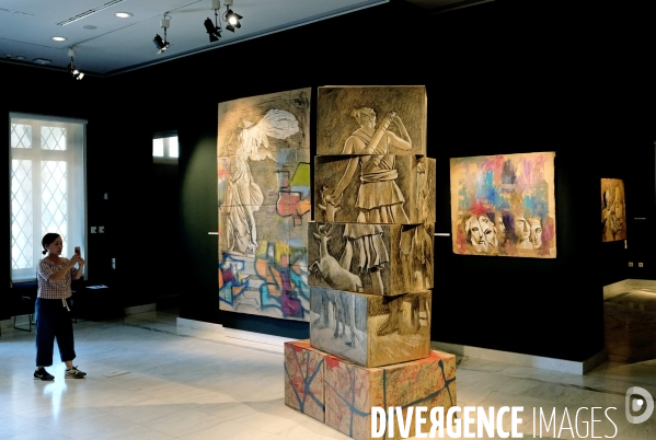 Exposition et portrait de Pavlos Samios au musée byzantin et chtrétien d  Athénes