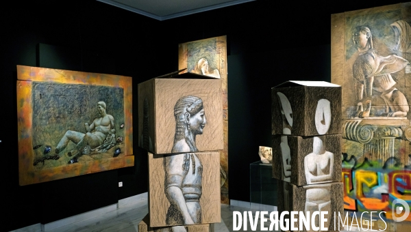 Exposition et portrait de Pavlos Samios au musée byzantin et chtrétien d  Athénes