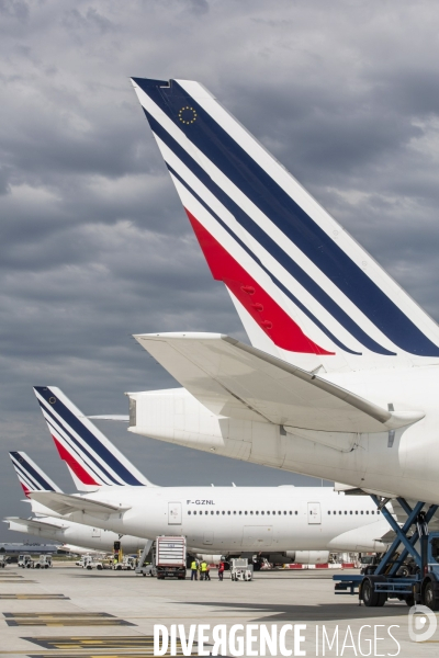 Avions air france sur le tarmac d orly