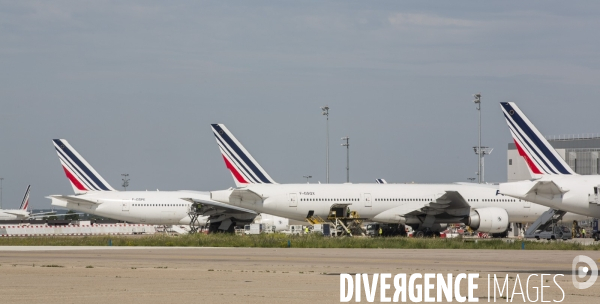Avions air france sur le tarmac d orly