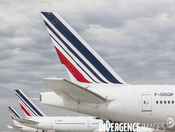 Avions air france sur le tarmac d orly