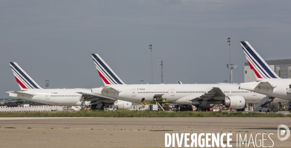 Avions air france sur le tarmac d orly