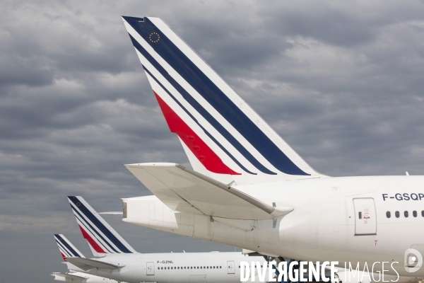 Avions air france sur le tarmac d orly