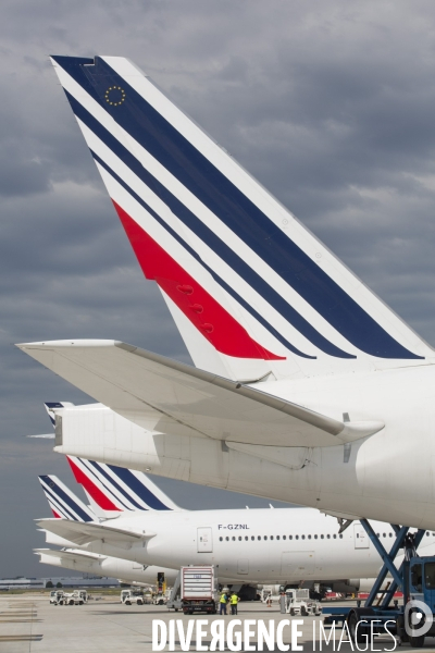 Avions air france sur le tarmac d orly