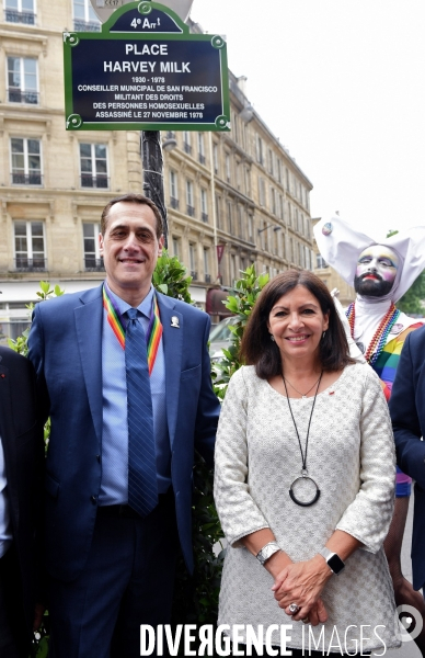 Anne Hidalgo honore la mémoire des militants des luttes LGBT