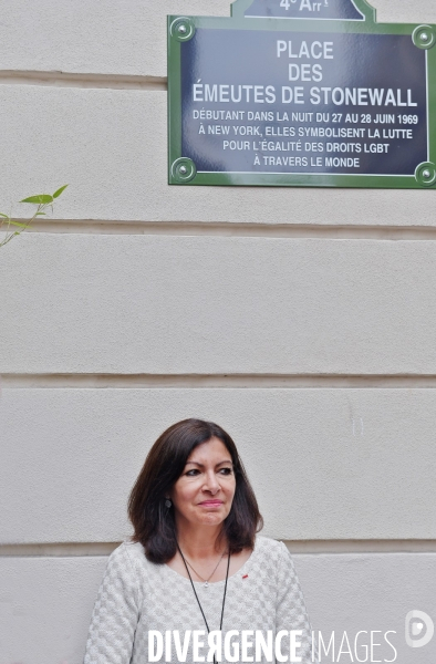 Anne Hidalgo honore la mémoire des militants des luttes LGBT