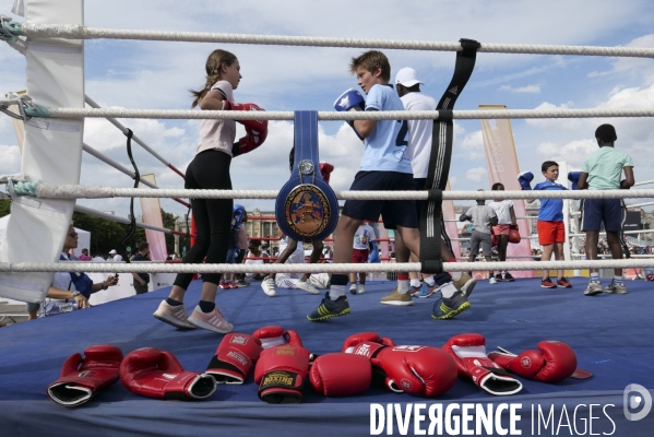 Journée Olympique pour les parisiens, place de la Concorde