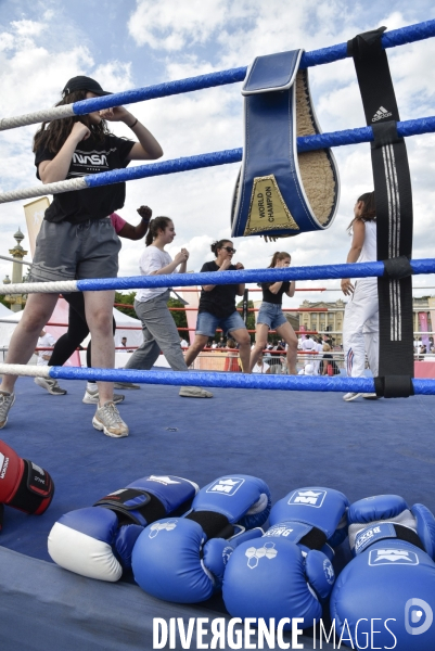 Journée Olympique pour les parisiens, place de la Concorde