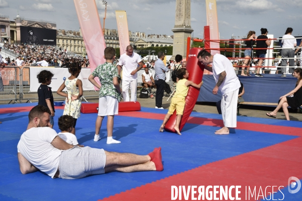 Journée Olympique pour les parisiens, place de la Concorde