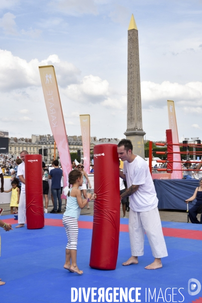 Journée Olympique pour les parisiens, place de la Concorde