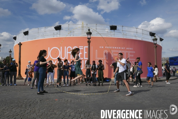 Journée Olympique pour les parisiens, place de la Concorde