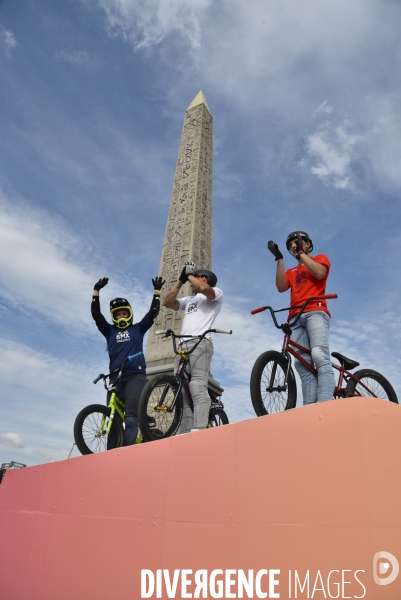 Journée Olympique pour les parisiens, place de la Concorde