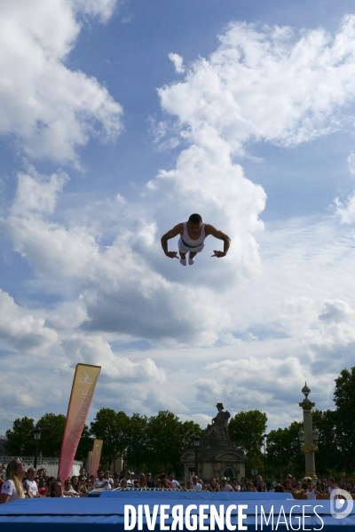 Journée Olympique pour les parisiens, place de la Concorde