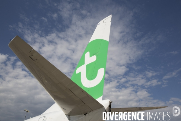 Les avions transavia sur le tarmac d orly