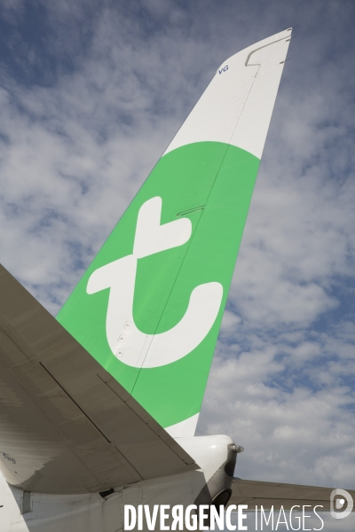 Les avions transavia sur le tarmac d orly