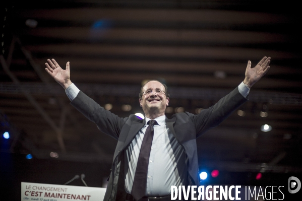 Un meeting de Francois Hollande : Lille J-5