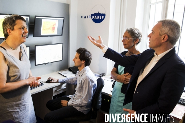 François de RUGY visite AIRPARIF.
