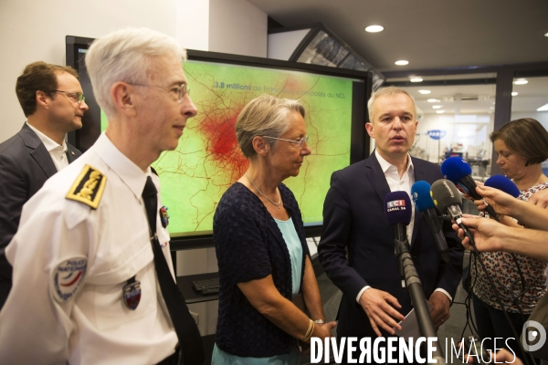 François de RUGY visite AIRPARIF.