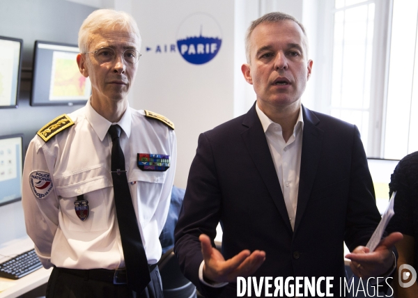 François de RUGY visite AIRPARIF.