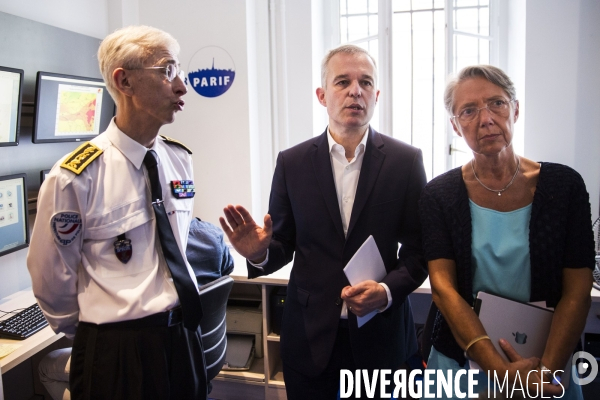 François de RUGY visite AIRPARIF.