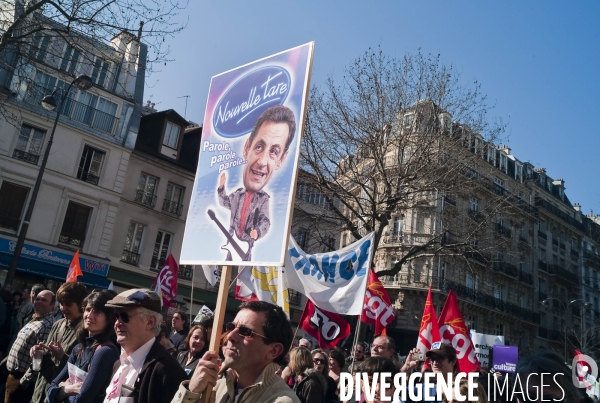 Paris 19 mars 2009, manifestation