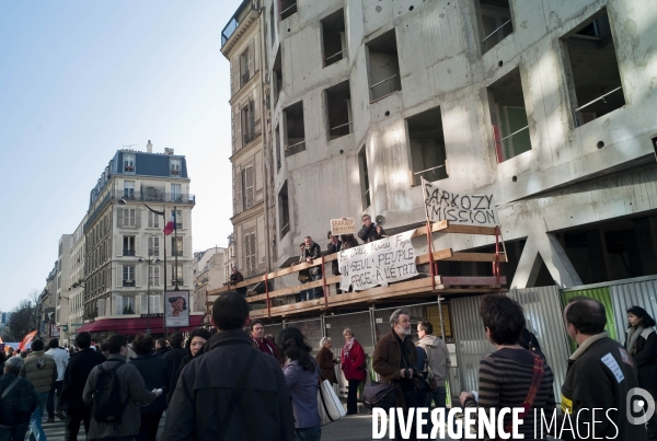 Paris 19 mars 2009, manifestation