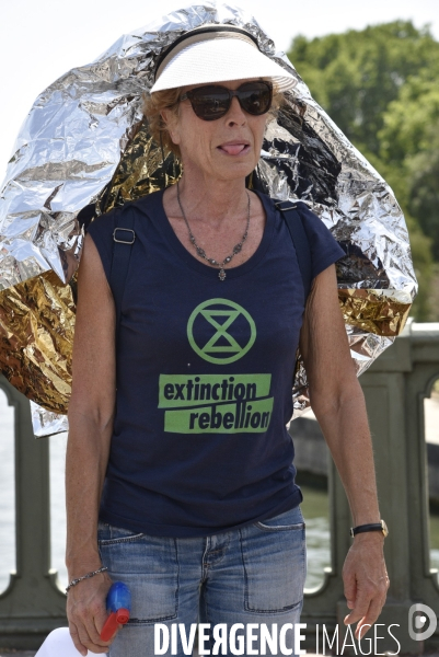 Action SUR LE PONT, REBELLION organisée par extinction rebellion. Action SUR LE PONT REBELLION organized by extinction rebellion.
