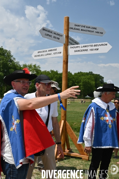 Inaugaration du passage  de la Route équestre européenne d Artagnan par le château de Chambord