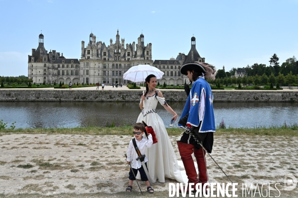 Inaugaration du passage  de la Route équestre européenne d Artagnan par le château de Chambord