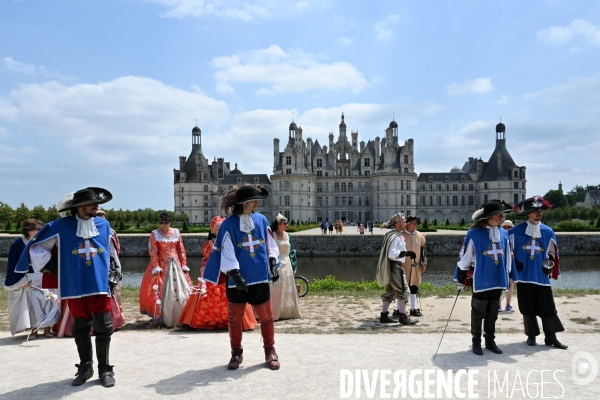 Inaugaration du passage  de la Route équestre européenne d Artagnan par le château de Chambord