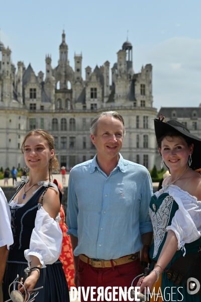 Inaugaration du passage  de la Route équestre européenne d Artagnan par le château de Chambord