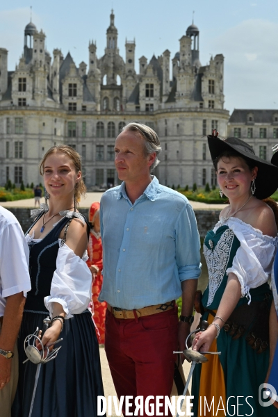 Inaugaration du passage  de la Route équestre européenne d Artagnan par le château de Chambord