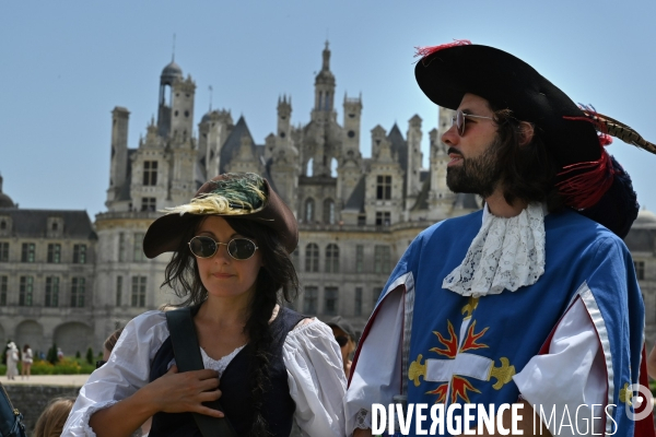 Inaugaration du passage  de la Route équestre européenne d Artagnan par le château de Chambord