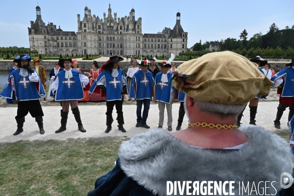 Inaugaration du passage  de la Route équestre européenne d Artagnan par le château de Chambord