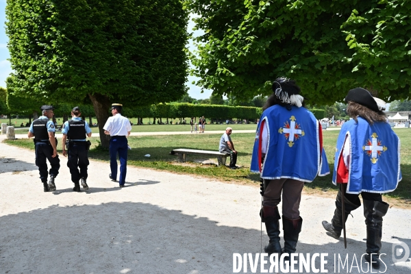 Inaugaration du passage  de la Route équestre européenne d Artagnan par le château de Chambord