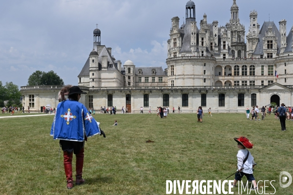 Inaugaration du passage  de la Route équestre européenne d Artagnan par le château de Chambord