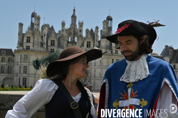 Inaugaration du passage  de la Route équestre européenne d Artagnan par le château de Chambord