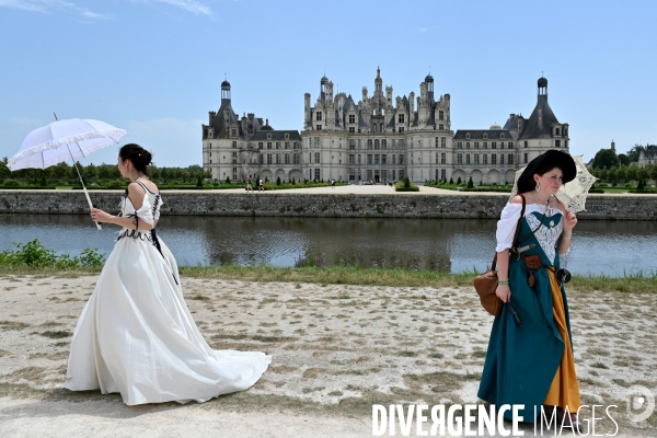 Inaugaration du passage  de la Route équestre européenne d Artagnan par le château de Chambord