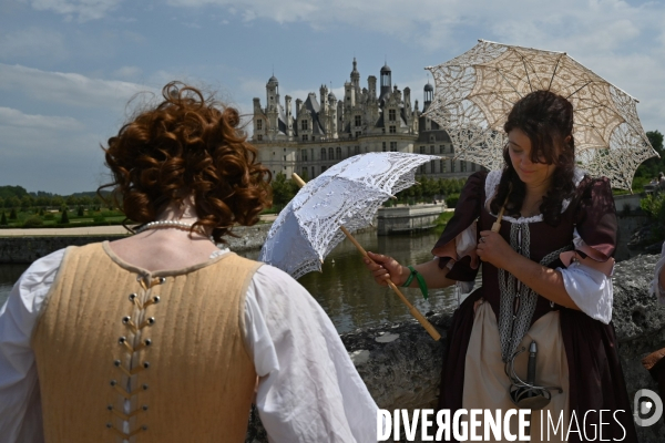 Inaugaration du passage  de la Route équestre européenne d Artagnan par le château de Chambord