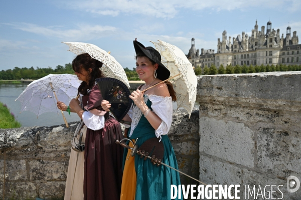 Inaugaration du passage  de la Route équestre européenne d Artagnan par le château de Chambord